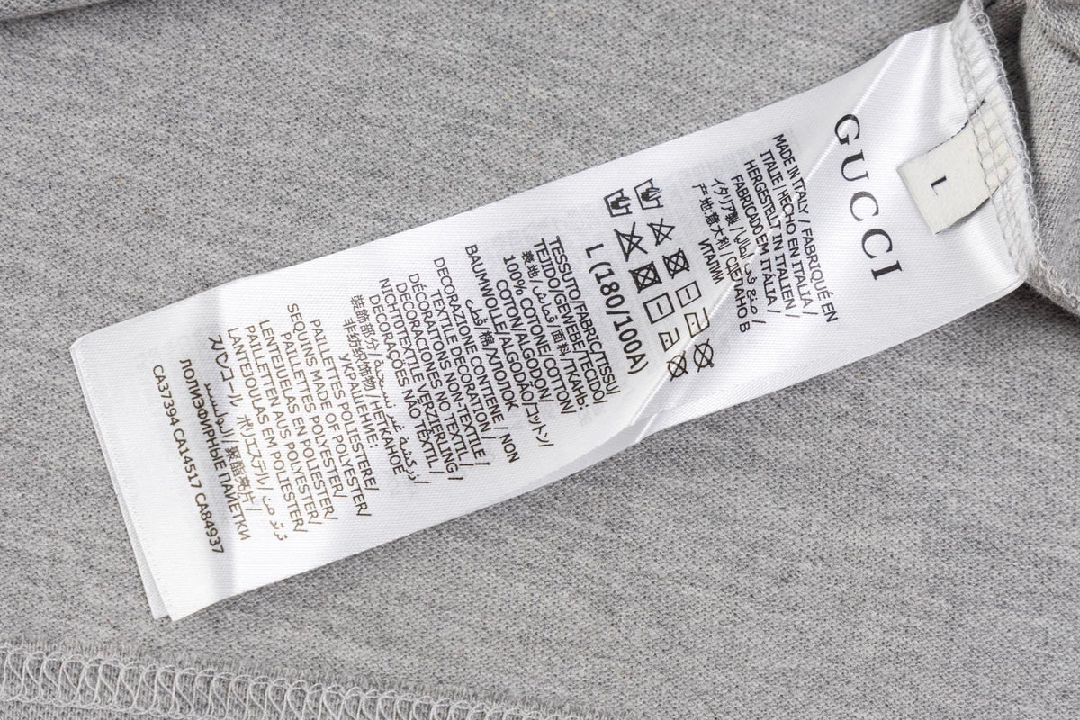 Gucci Luxury T-shirt with Collar Grey - Premium Cotton Comfort